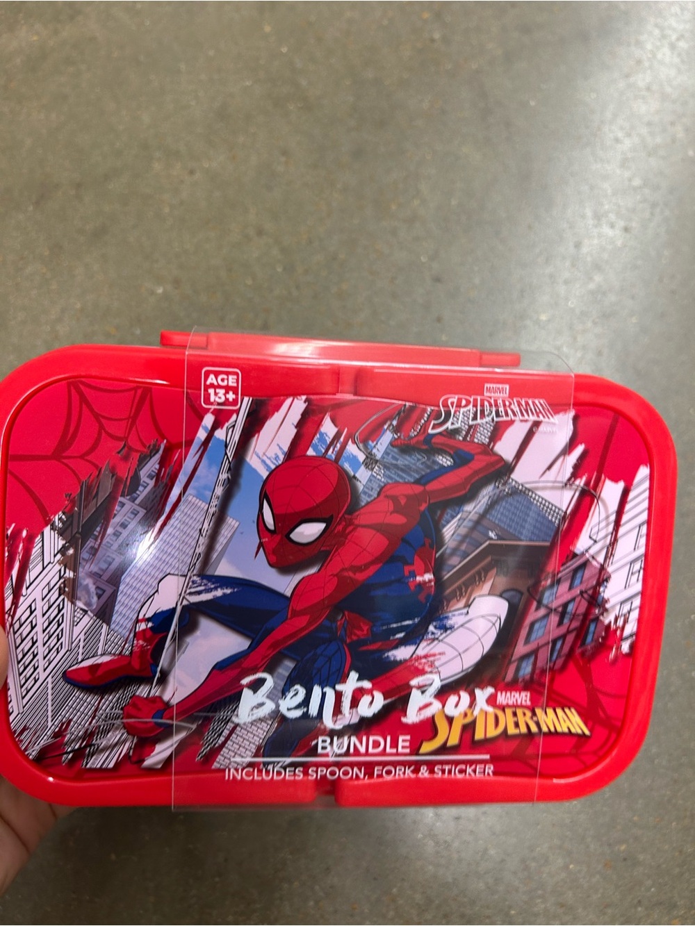 NWT Marvel Spider-Man Bento Box with Cutlery